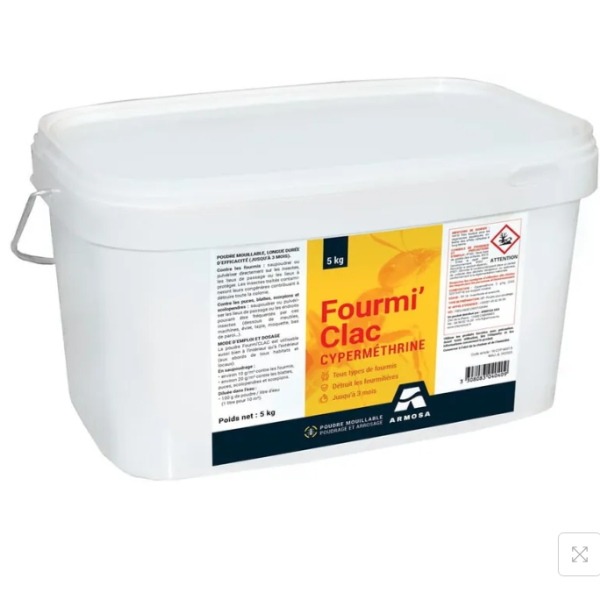 FOURMICLAC POUDRE ANTI-FOURMIS - SEAU DE 5KG